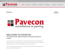 Tablet Screenshot of pavecon.co.za